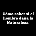 Cómo saber si el hombre daña la Naturaleza